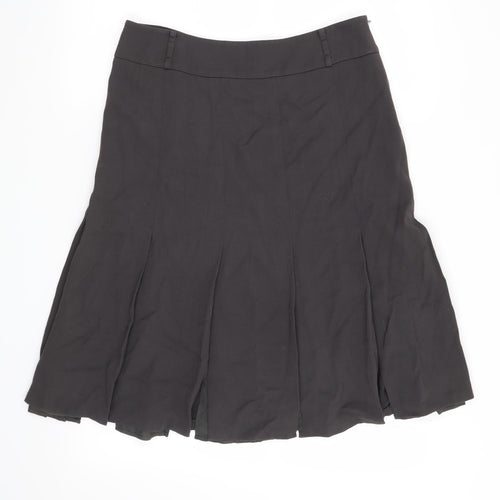 Linea Womens Grey   A-Line Skirt Size 12