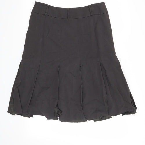 Linea Womens Grey   A-Line Skirt Size 12