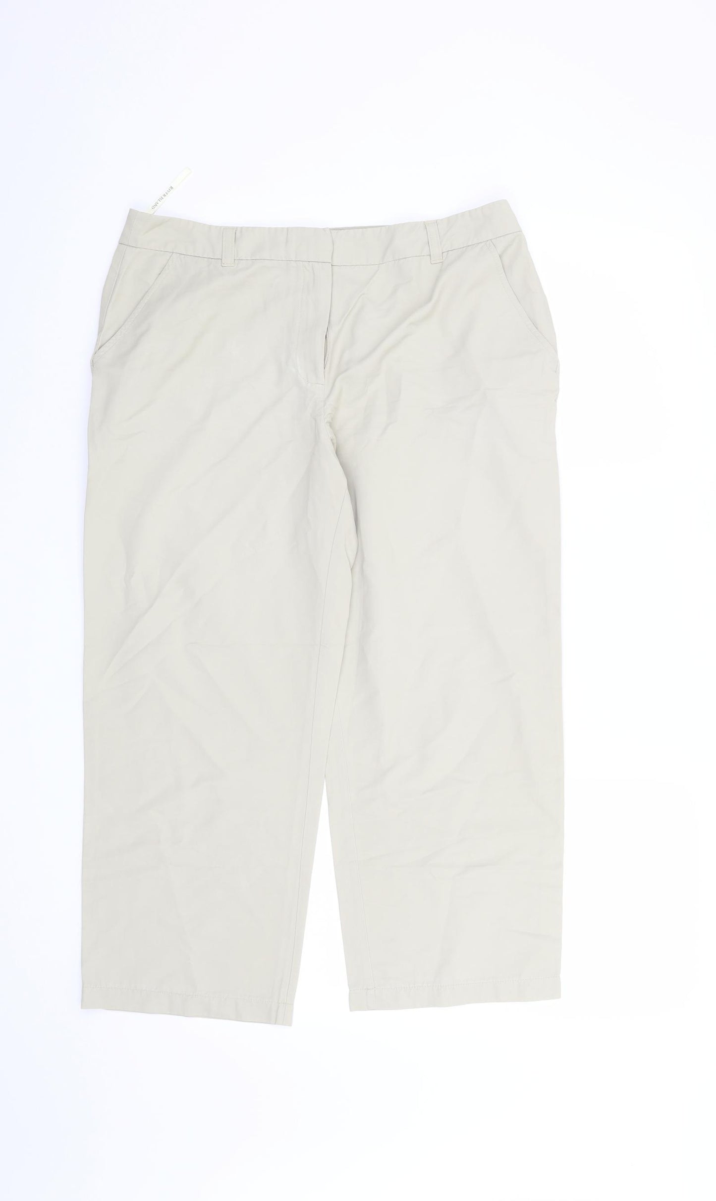 River Island Womens Beige   Trousers  Size 14 L23 in