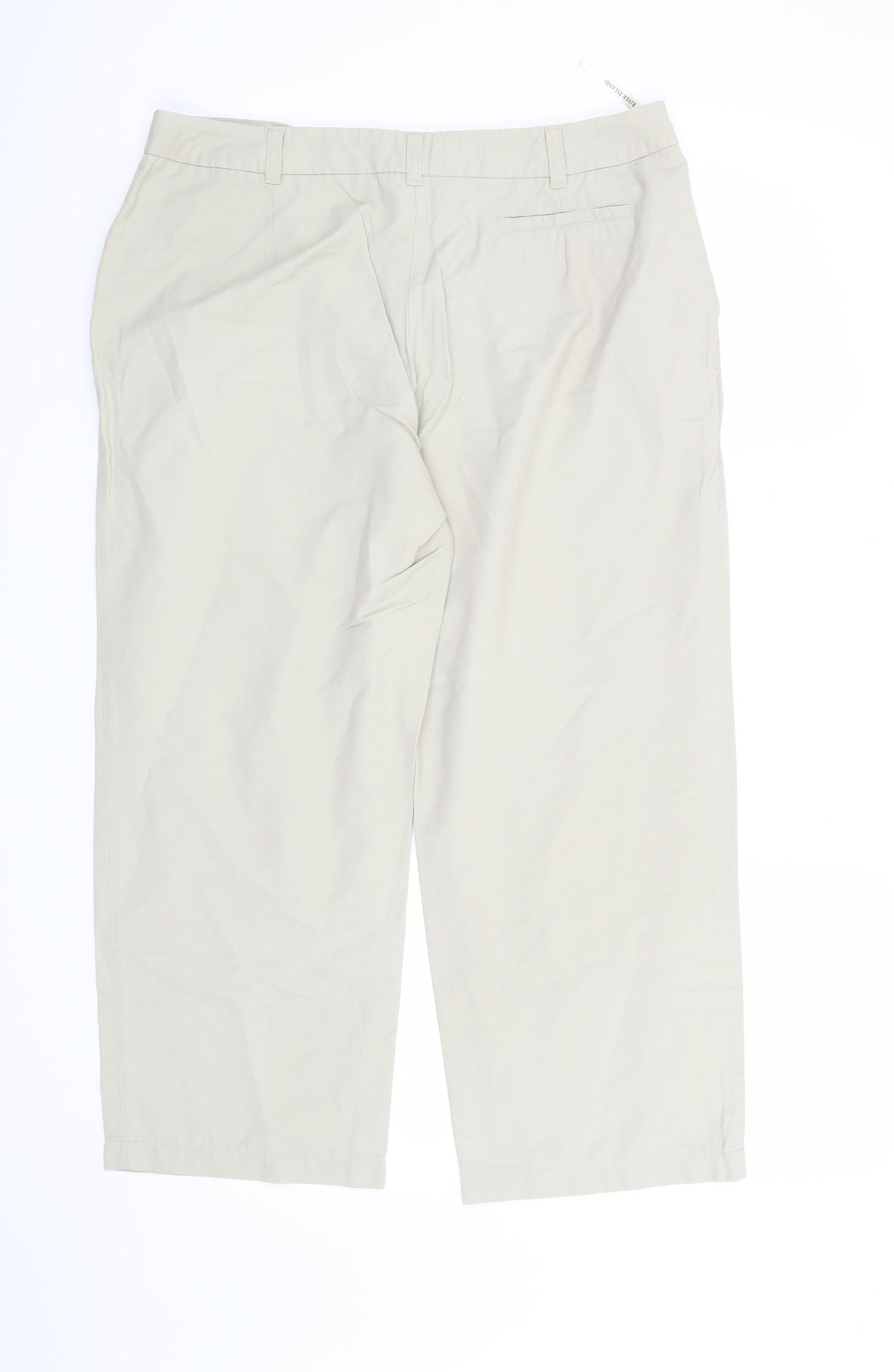 River Island Womens Beige   Trousers  Size 14 L23 in
