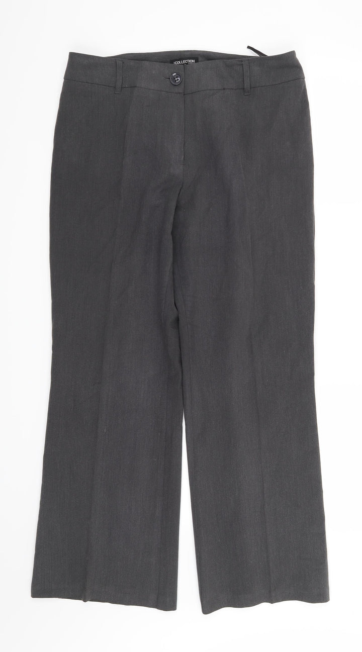 Debenhams Womens Grey Trousers Size 12 L29 in