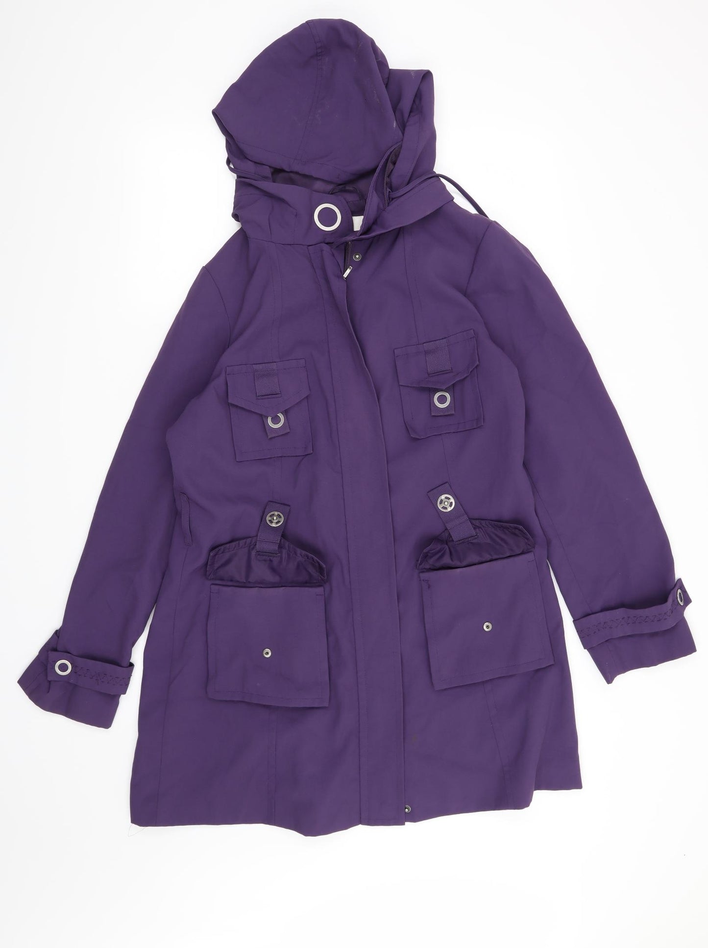 Marks and Spencer Womens Purple   Overcoat Coat Size 16