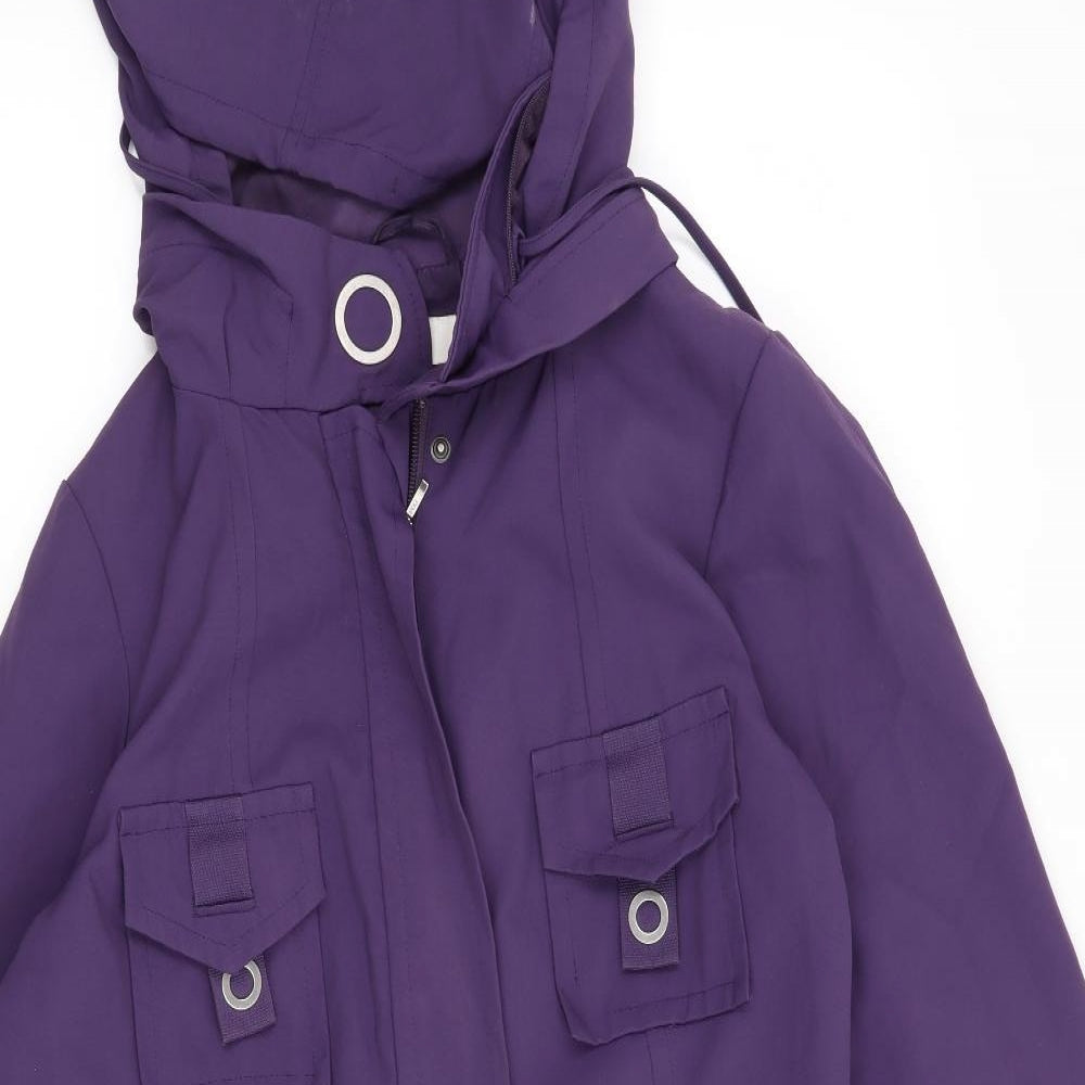 Marks and Spencer Womens Purple   Overcoat Coat Size 16