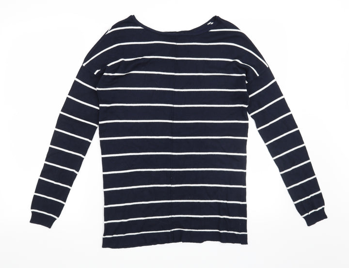 Atmosphere Womens Blue Striped  Pullover Jumper Size 8