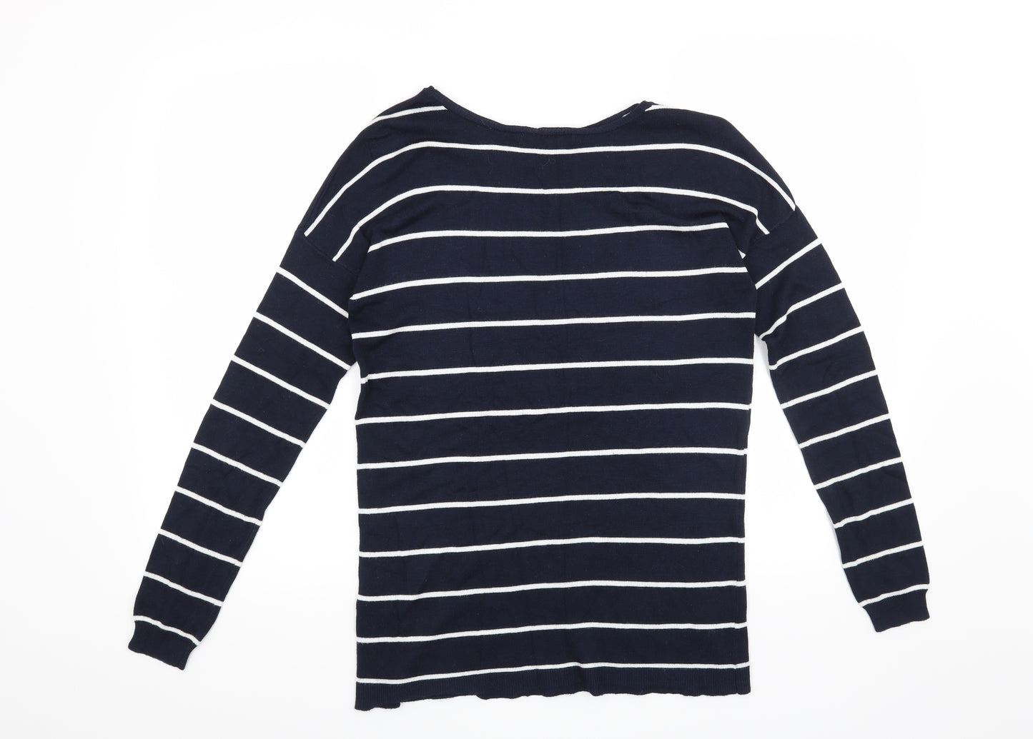 Atmosphere Womens Blue Striped  Pullover Jumper Size 8