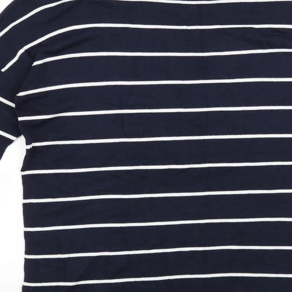 Atmosphere Womens Blue Striped  Pullover Jumper Size 8