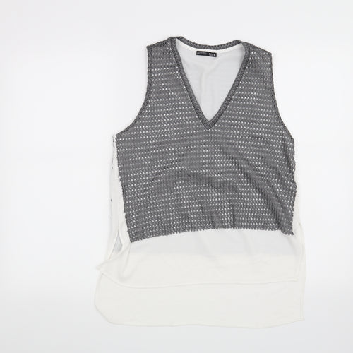 Zara Womens Grey   Basic Blouse Size S