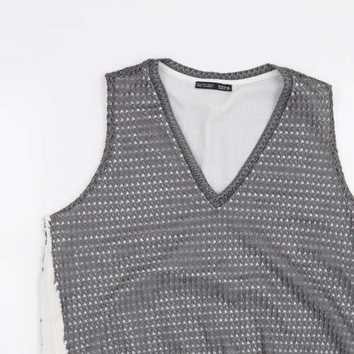 Zara Womens Grey   Basic Blouse Size S