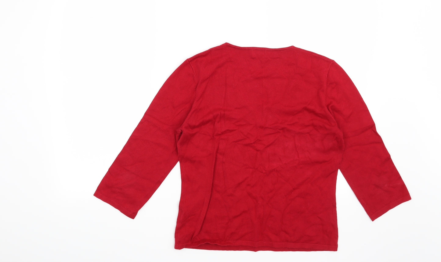 Viyella Womens Red   Pullover Jumper Size M