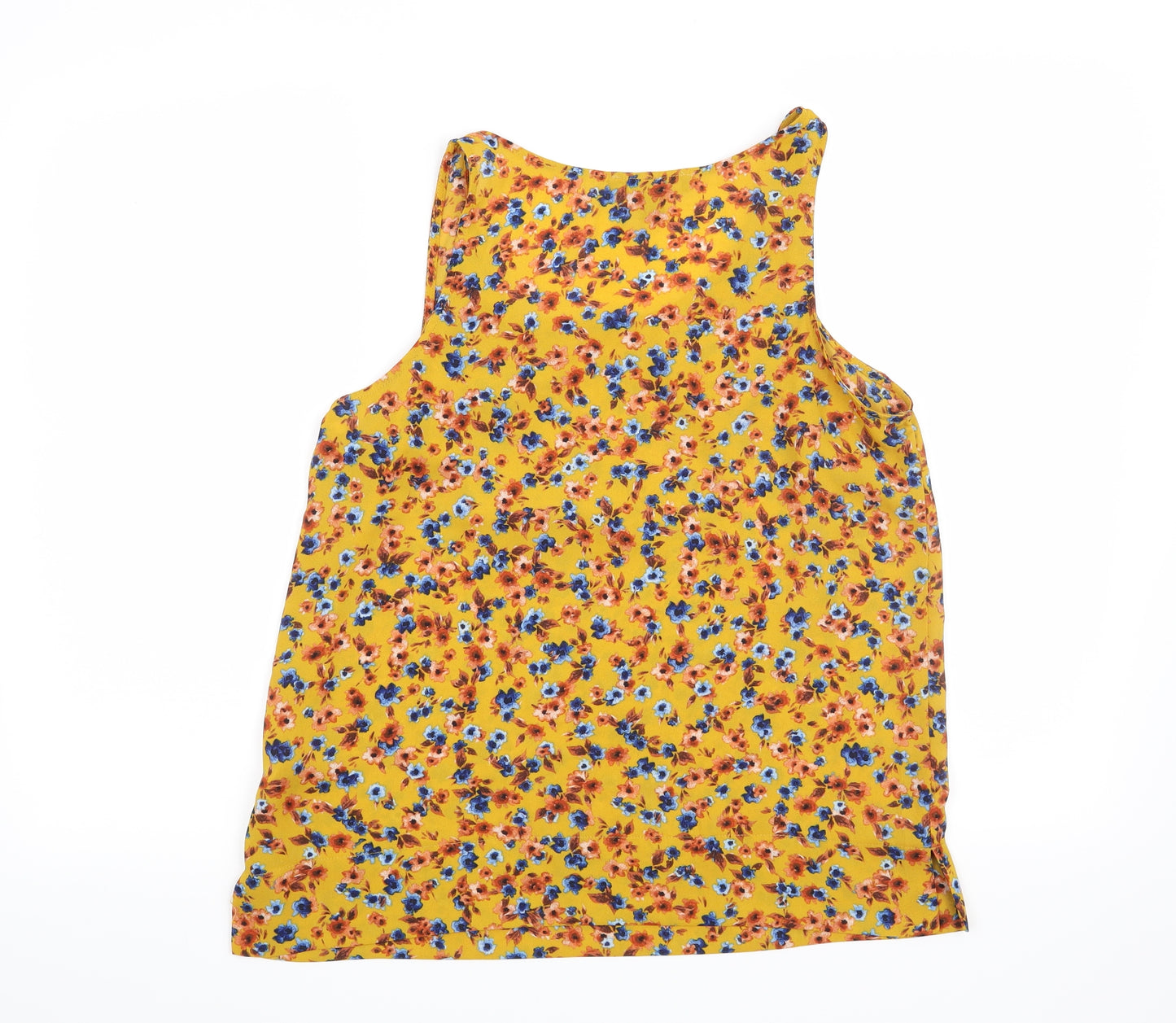 Primark Womens Yellow Floral  Basic Blouse Size 10
