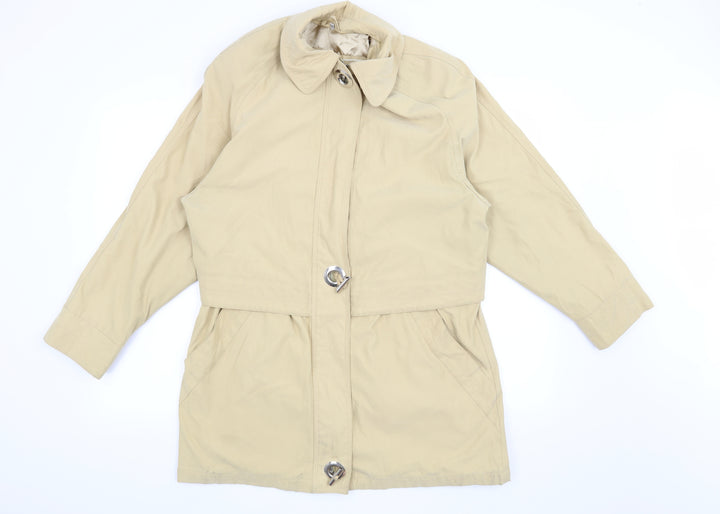 Debenhams Womens Yellow Overcoat Coat Size 14