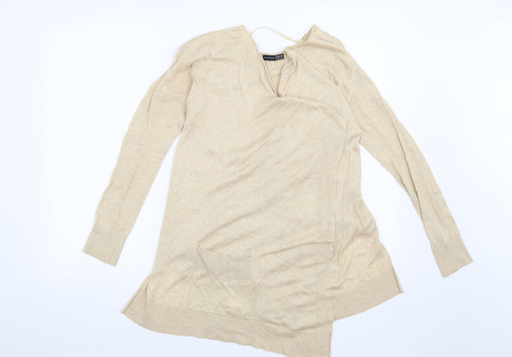 Atmosphere Womens Beige Cardigan Jumper Size 8
