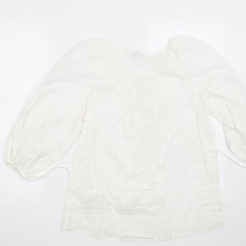 Marks and Spencer Womens White   Basic Blouse Size 10