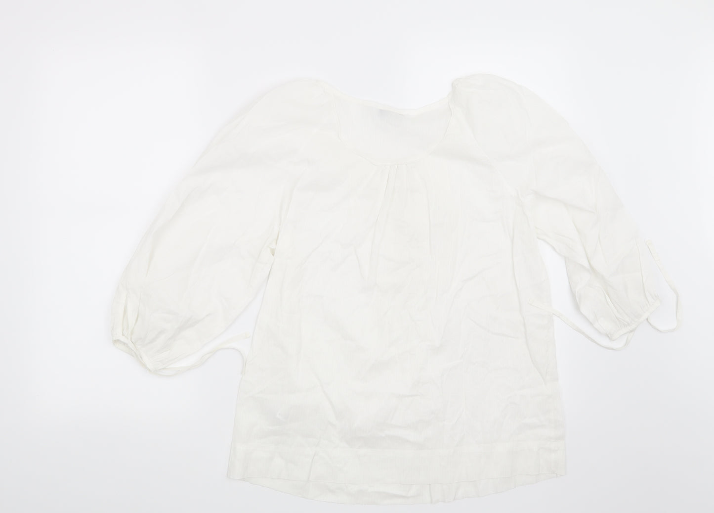 Marks and Spencer Womens White   Basic Blouse Size 10