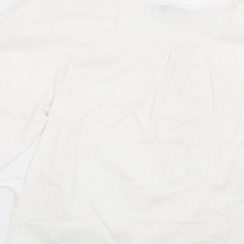 Marks and Spencer Womens White   Basic Blouse Size 10