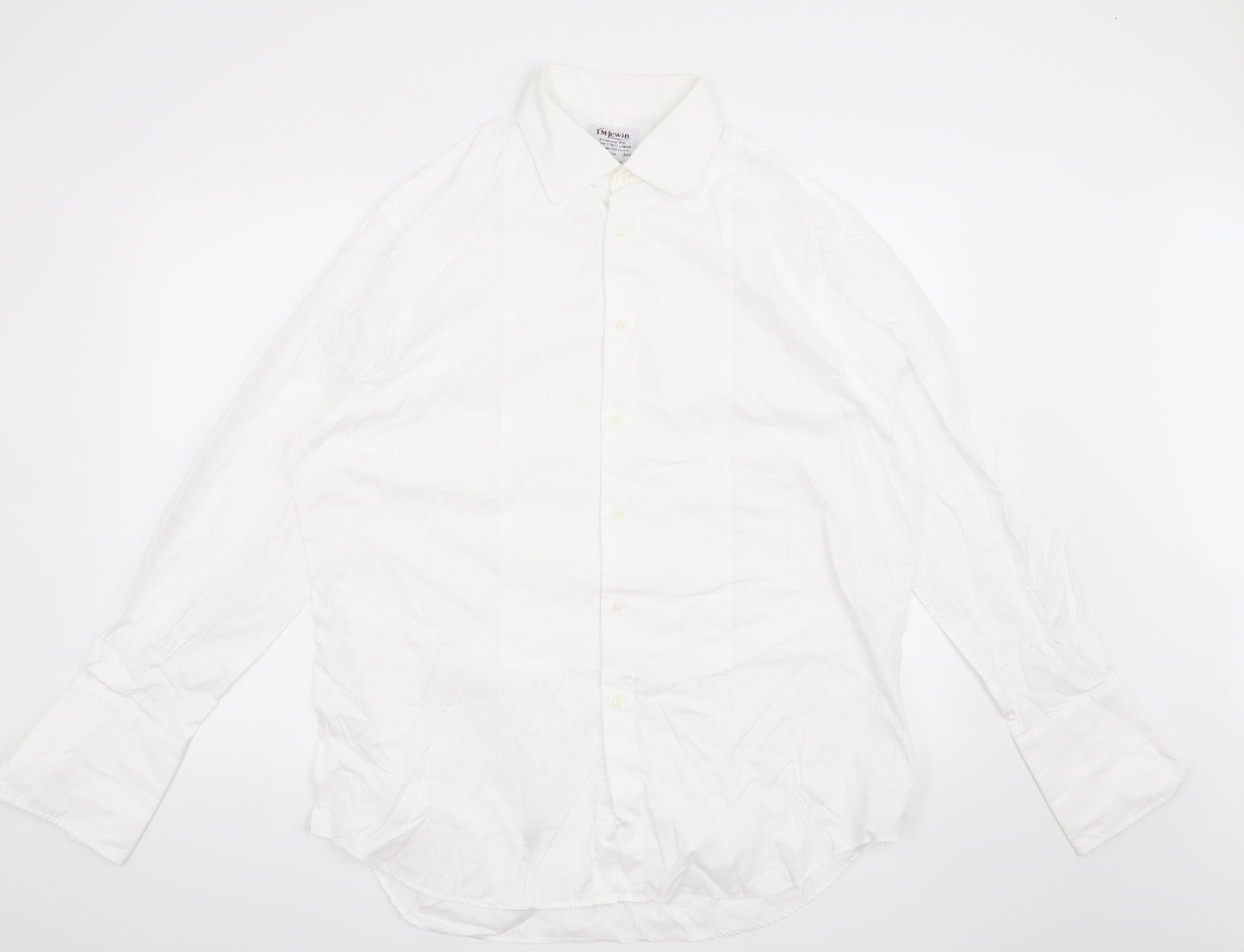 TM Lewin Mens White    Dress Shirt Size 17