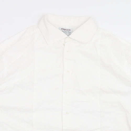 TM Lewin Mens White    Dress Shirt Size 17