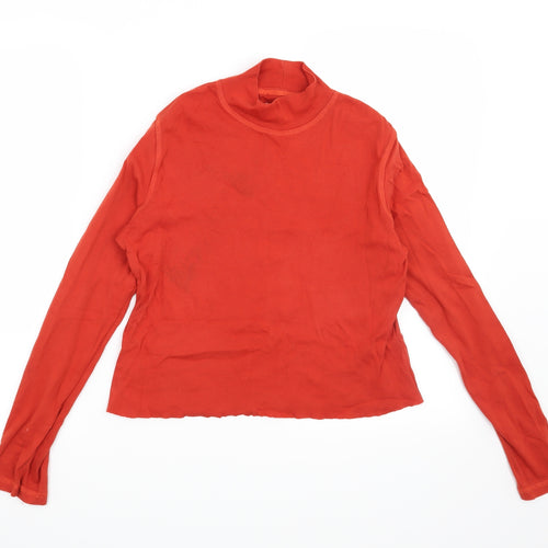 Preworn Womens Orange   Basic Blouse Size S