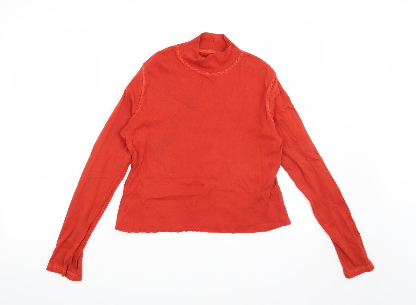 Preworn Womens Orange   Basic Blouse Size S