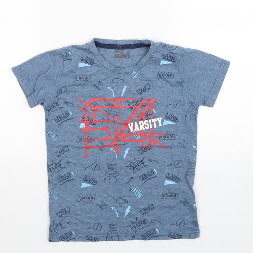 J&N Boys Blue   Basic T-Shirt Size 4 Years