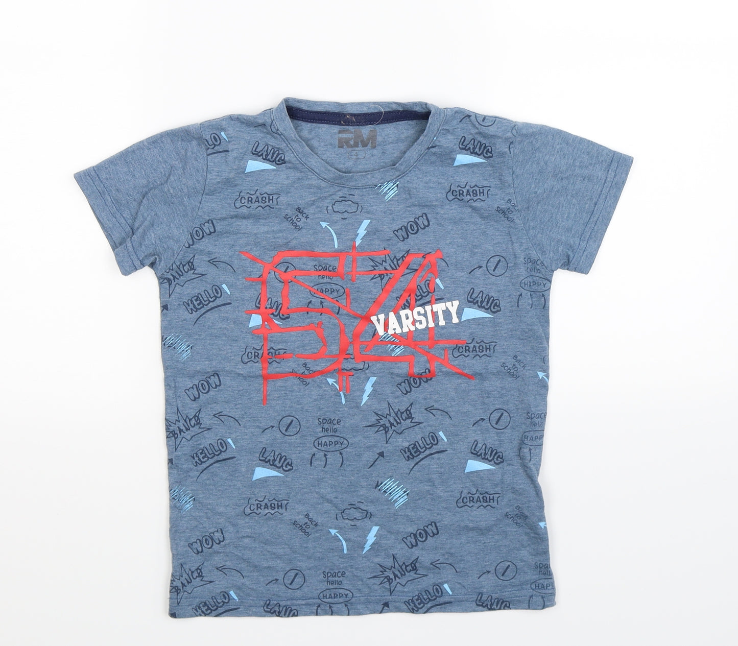 J&N Boys Blue   Basic T-Shirt Size 4 Years