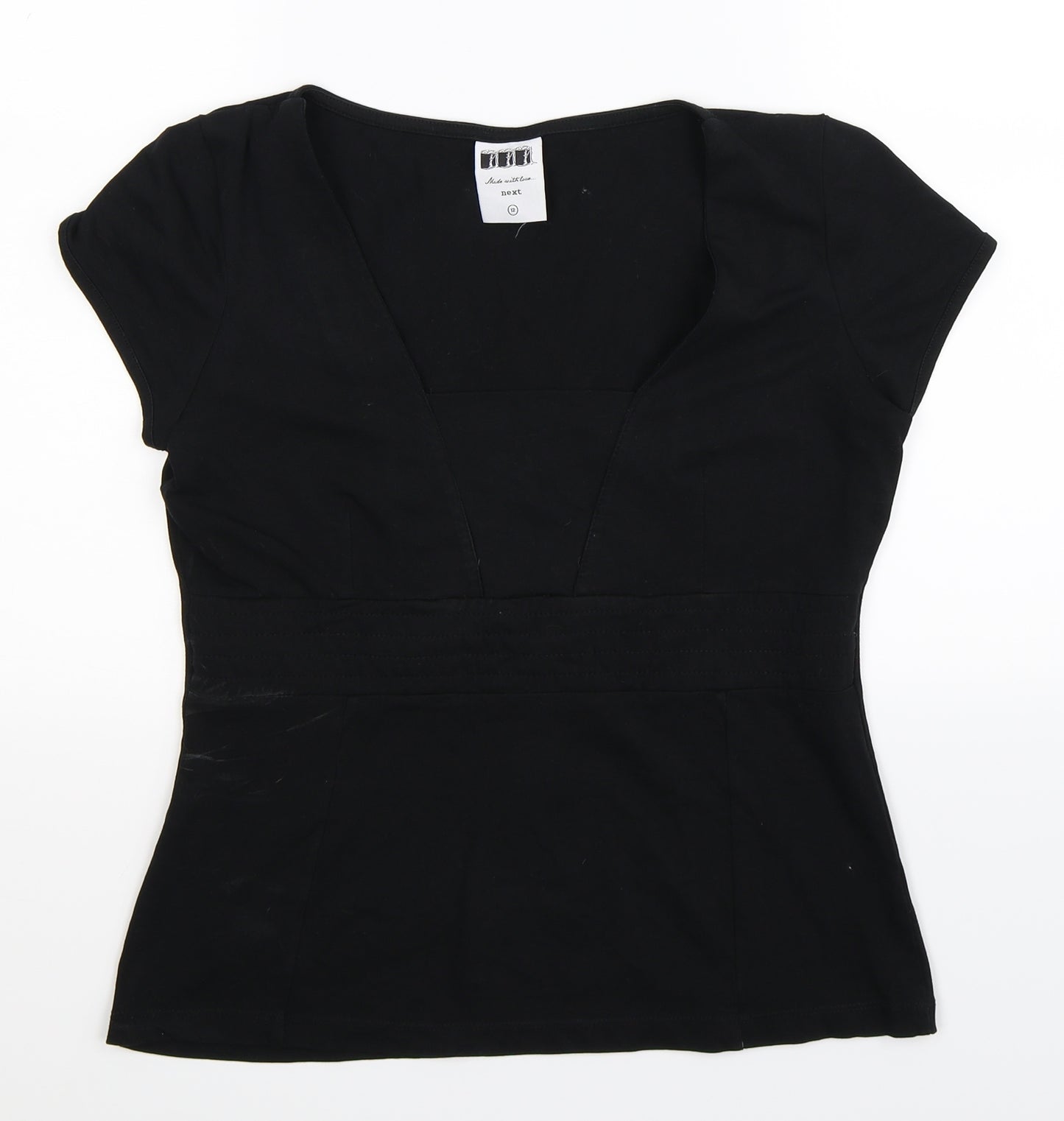 NEXT Womens Black   Basic T-Shirt Size 12