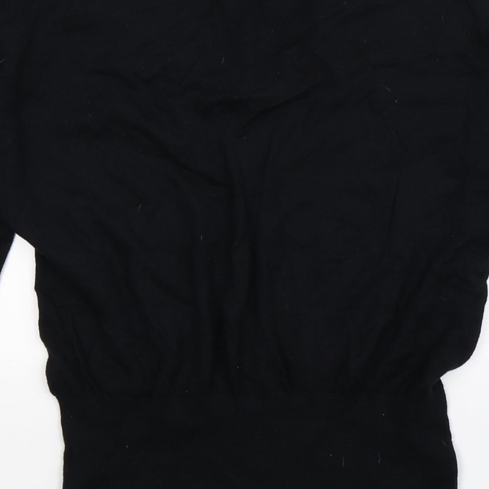 Reiss Womens Black  Knit Pullover Jumper Size M