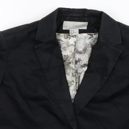 H&M Womens Blue   Jacket Blazer Size 14