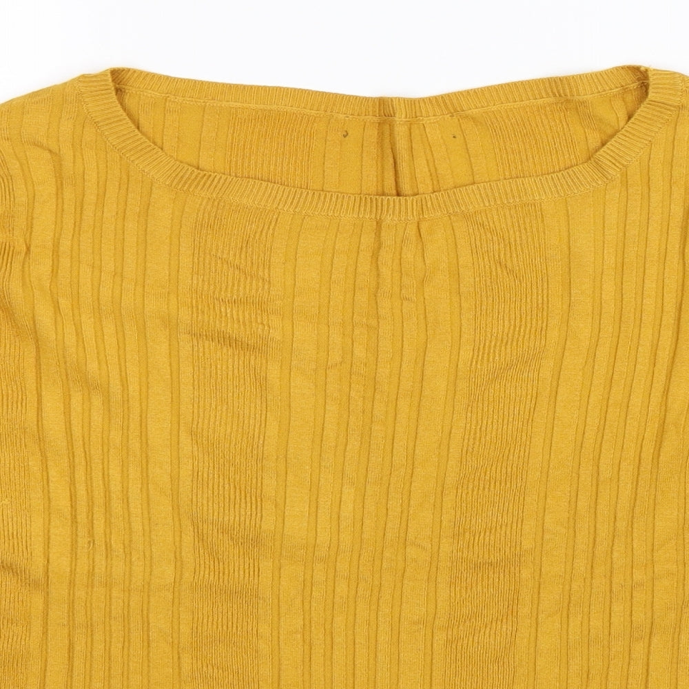 Marks and Spencer Womens Yellow  Knit Pullover Jumper Size 20