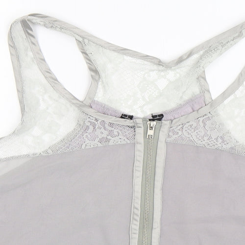 Zoe Womens Grey   Basic Tank Size M