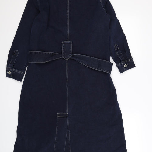 Jigsaw Womens Blue  Denim Shirt Dress  Size 14
