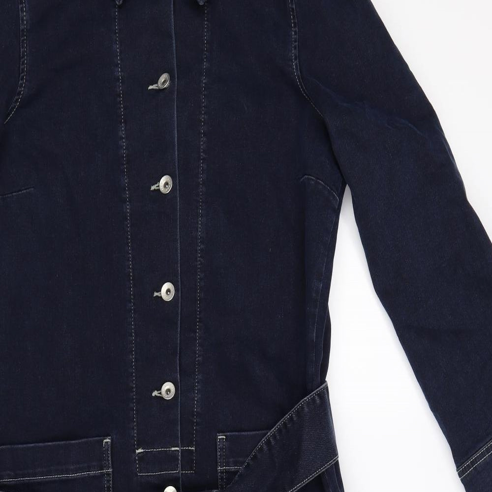 Jigsaw Womens Blue  Denim Shirt Dress  Size 14