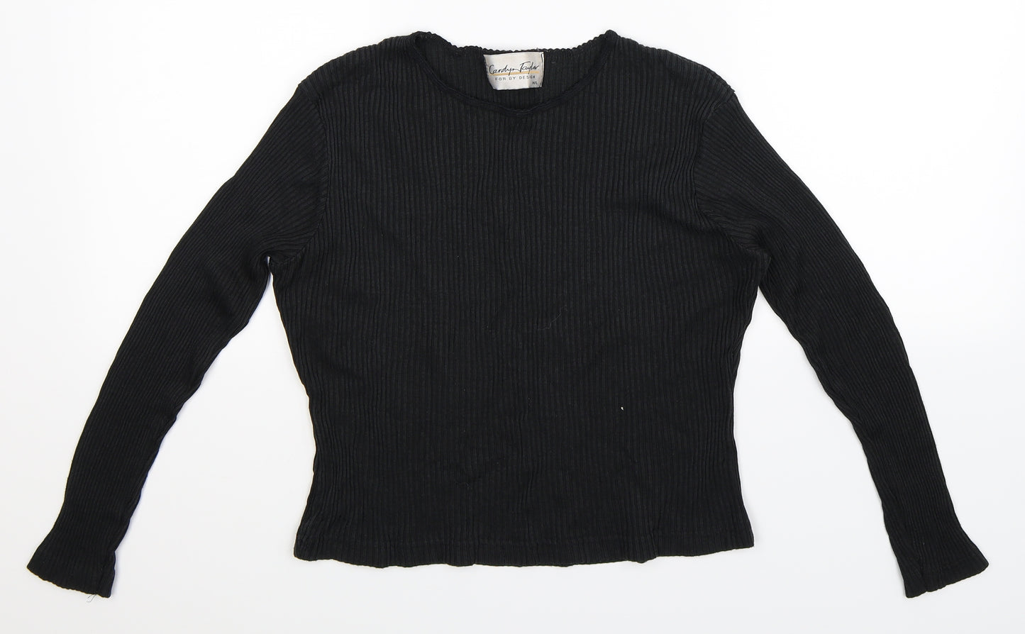 Carolyn Taylor Womens Black   Pullover Jumper Size L