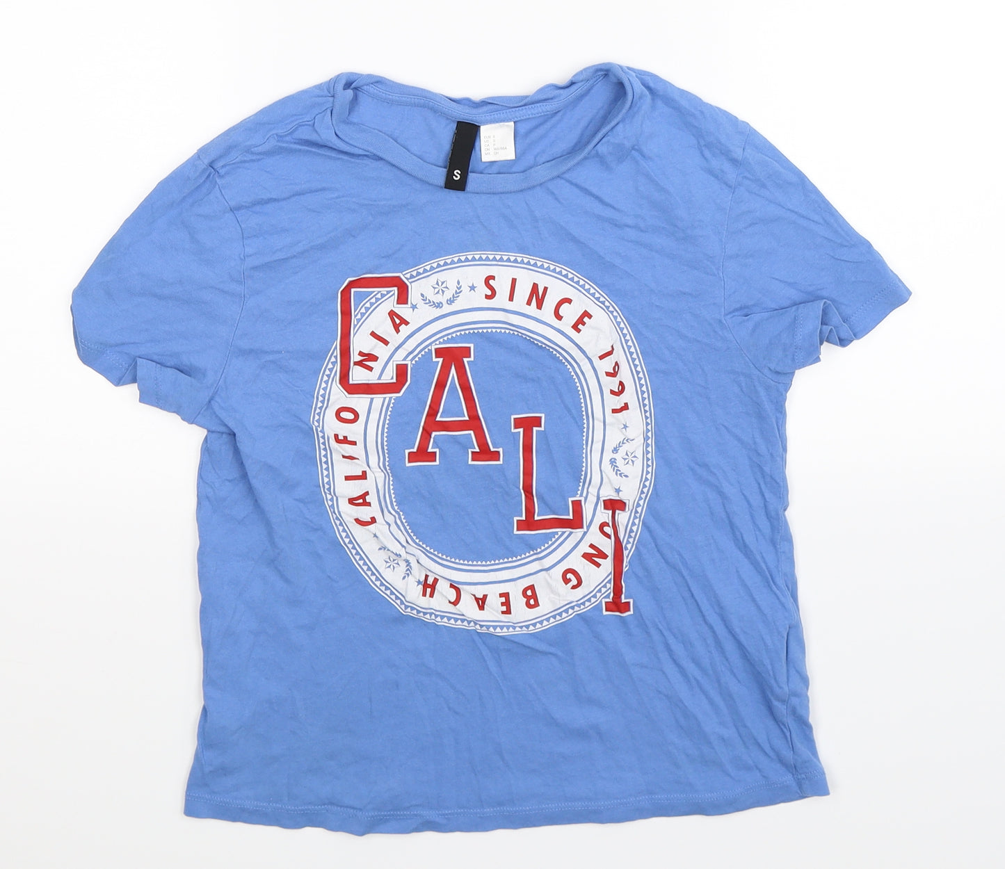 Divided Womens Blue   Basic T-Shirt Size S