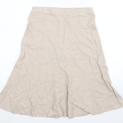 Marks and Spencer Womens Grey   Flare Skirt Size 8