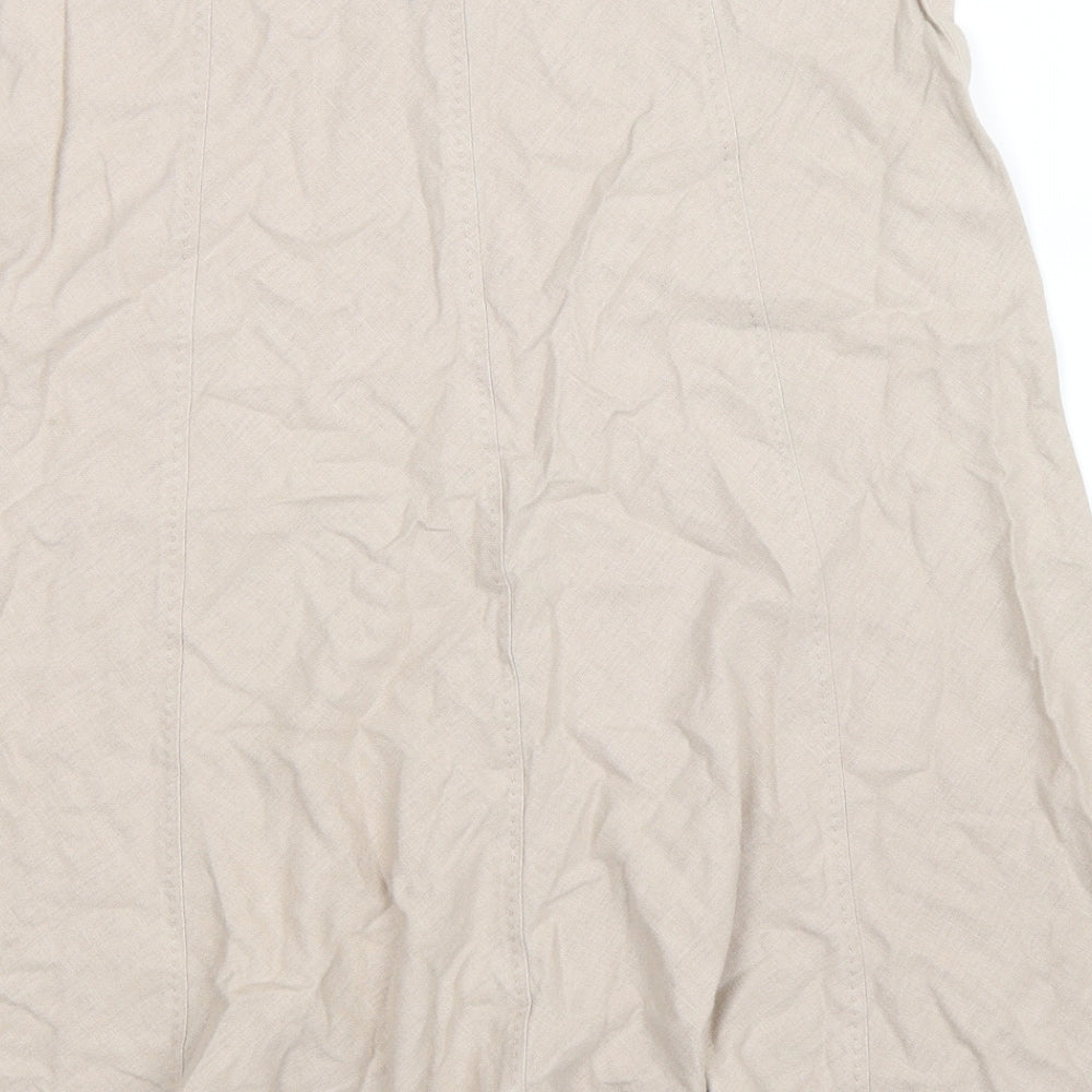 Marks and Spencer Womens Grey   Flare Skirt Size 8