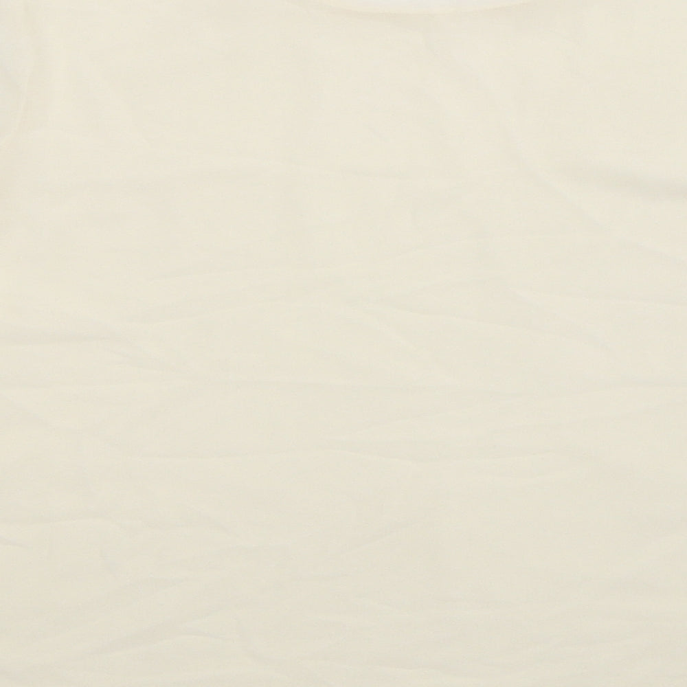 Zara Womens White  Satin Basic Blouse Size S