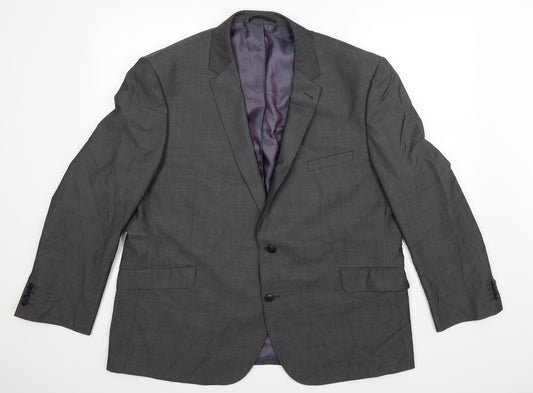 Front view of Taylor & Wright men’s grey jacket suit jacket, size 46