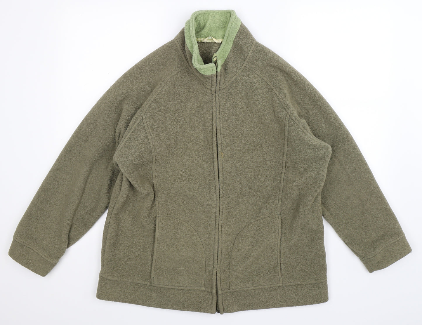 Marks and Spencer Womens Green  Fleece Jacket  Size 16