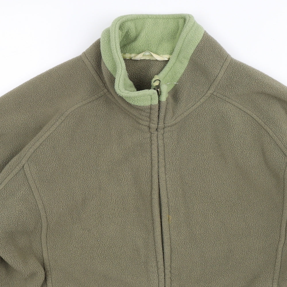 Marks and Spencer Womens Green  Fleece Jacket  Size 16