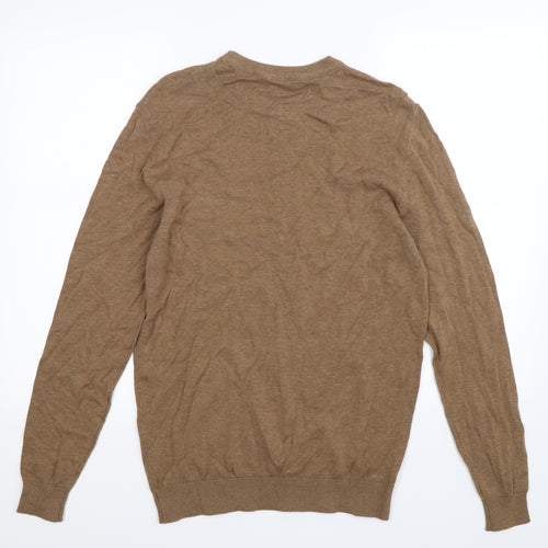 George Mens Beige  Knit Pullover Jumper Size M