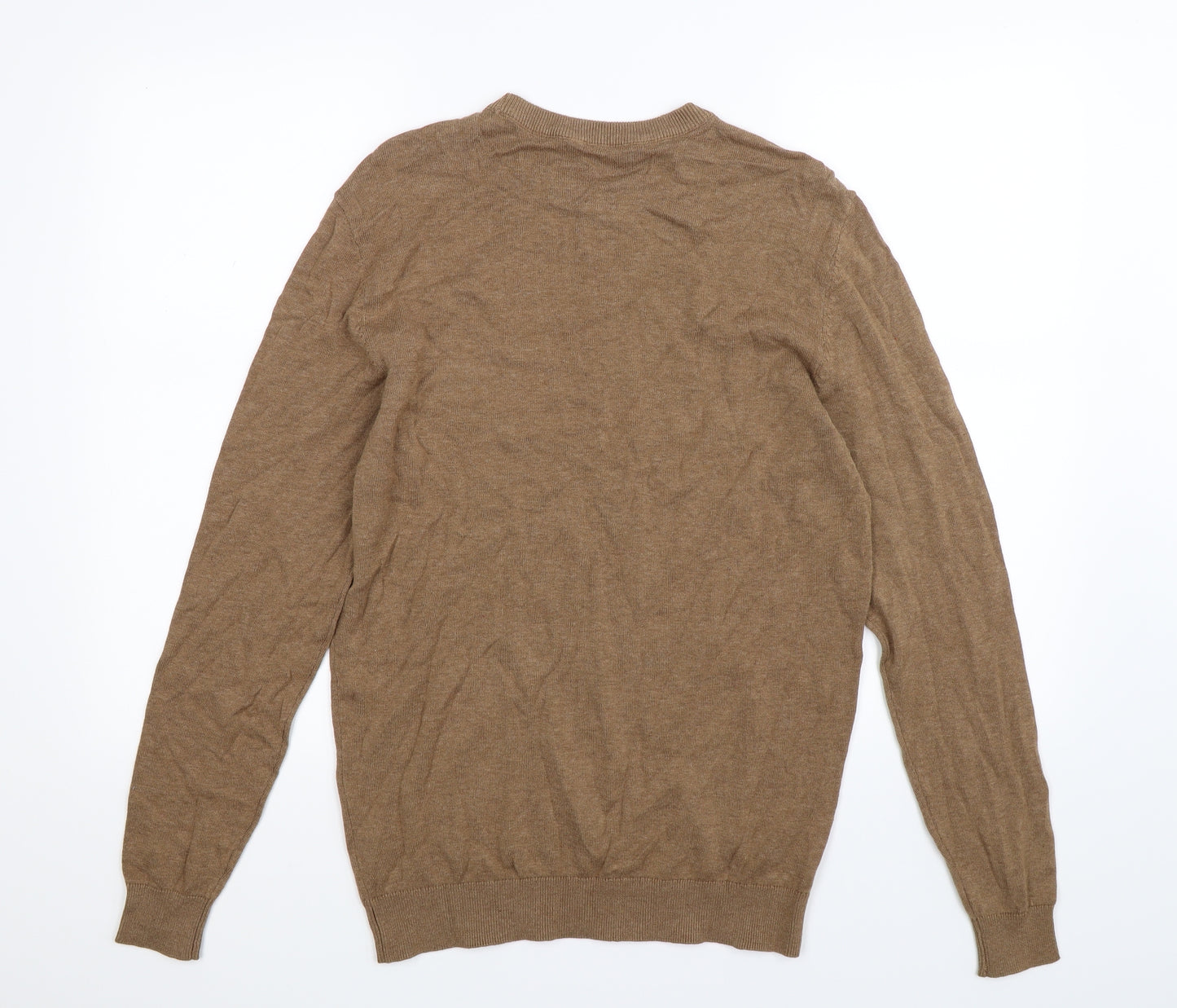 George Mens Beige  Knit Pullover Jumper Size M