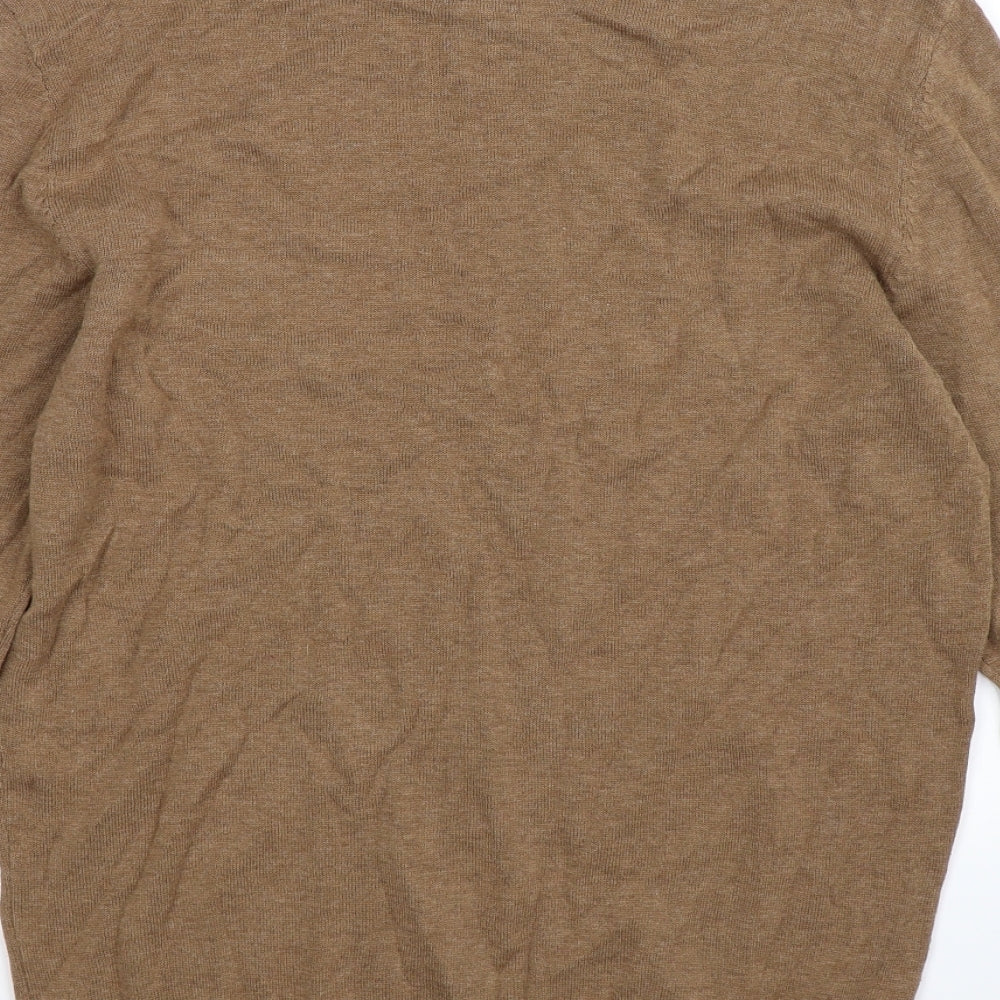 George Mens Beige  Knit Pullover Jumper Size M