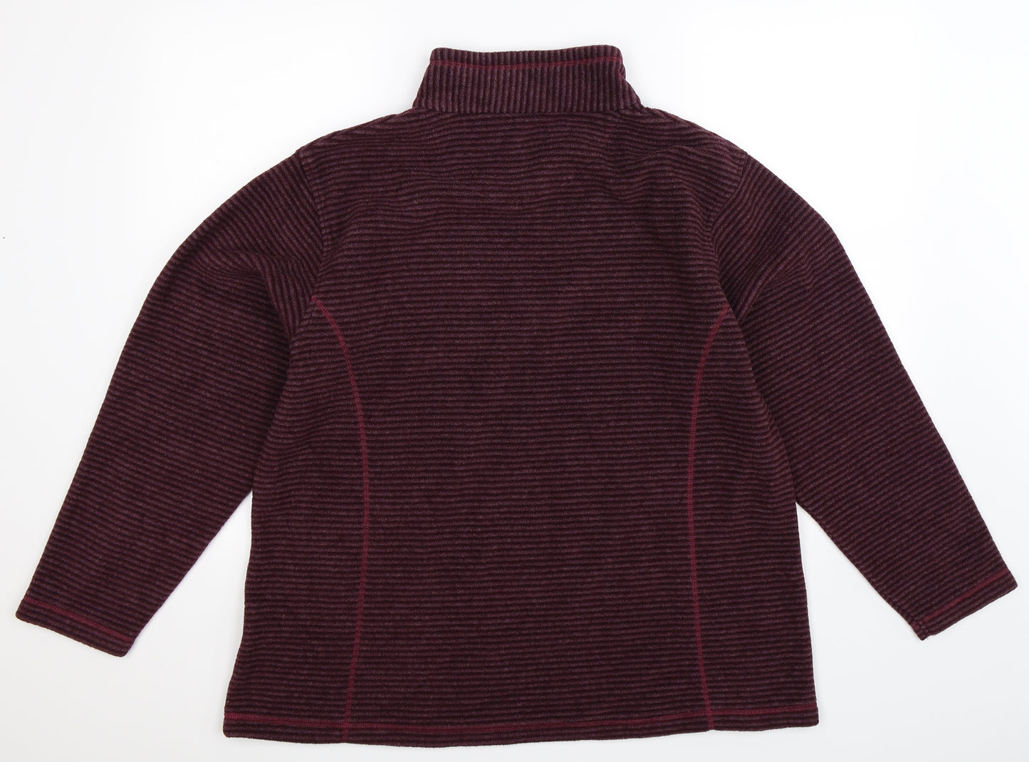 Regatta Womens Purple Striped Fleece Jacket  Size 22