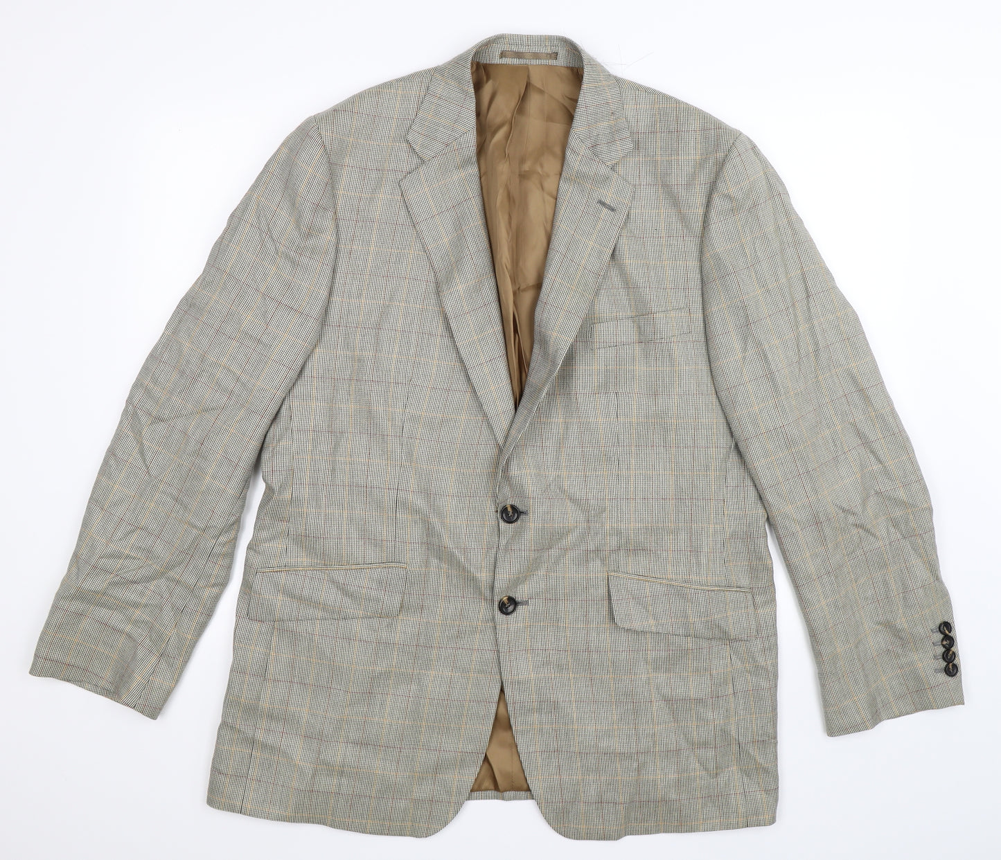 Joseph Turner Mens Multicoloured Check  Jacket Suit Jacket Size 44