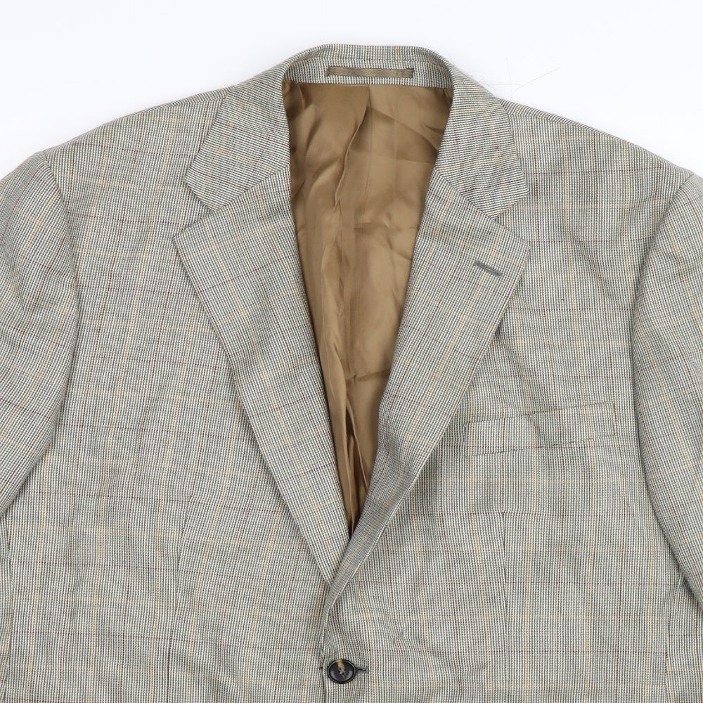 Joseph Turner Mens Multicoloured Check  Jacket Suit Jacket Size 44