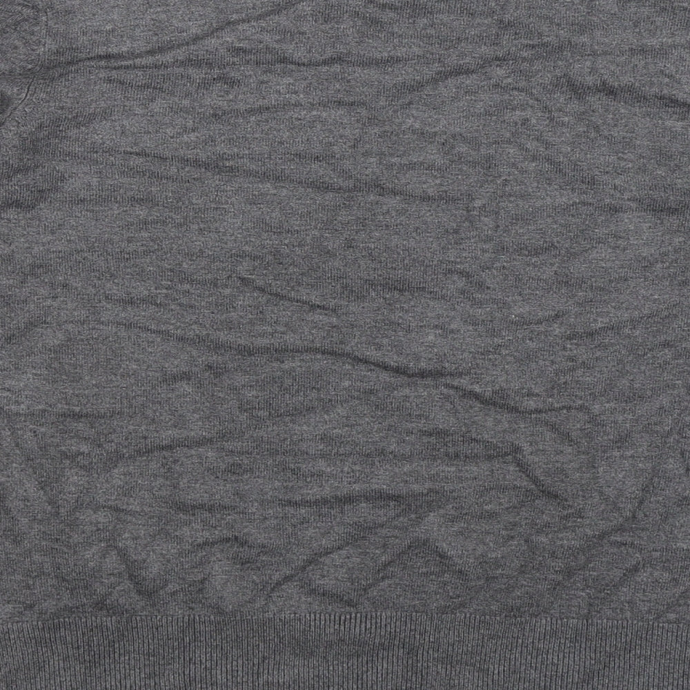 H&M Womens Grey  Knit Pullover Jumper Size M