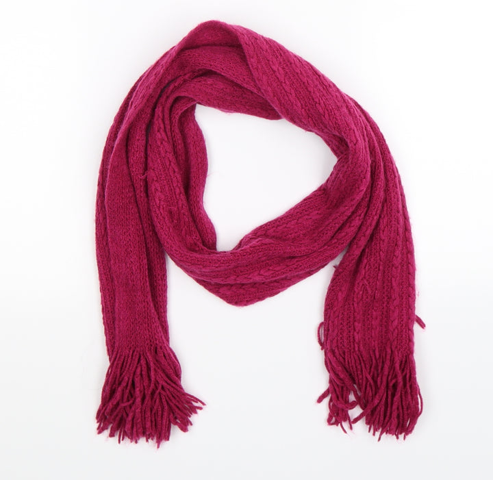 Preworn Womens Pink Knit Scarf