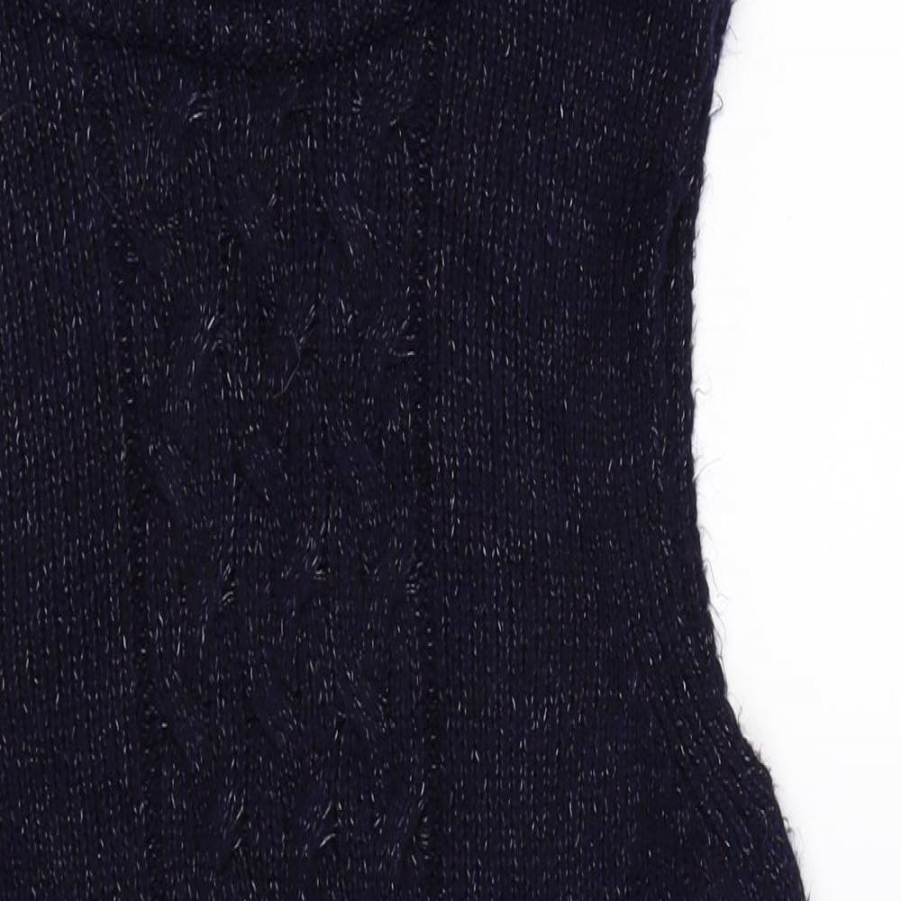 George Womens Blue  Knit Pullover Jumper Size 10