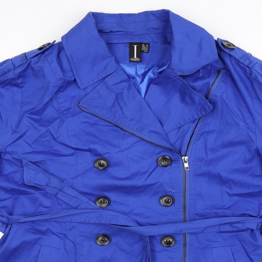 Izabel London Womens Blue   Pea Coat Coat Size 16